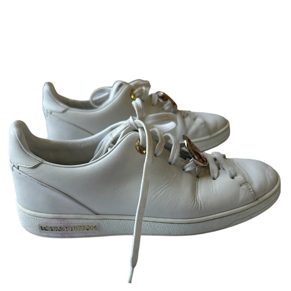 Louis Vuitton White Front Row Sneakers - Picture 2 of 11